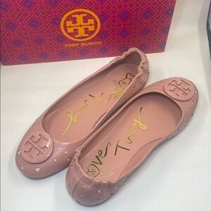 Tory Burch Pink Ballet Flats